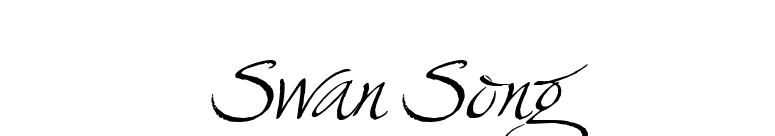 Swan Song font preview
