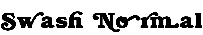 Swash Normal font preview