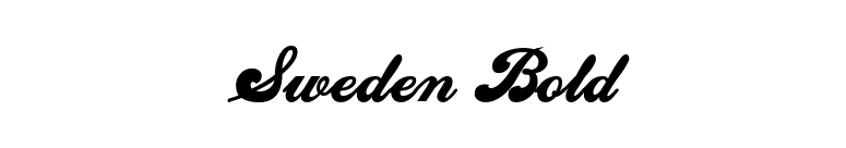 Sweden Bold font preview