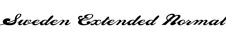 Sweden Extended Normal font preview