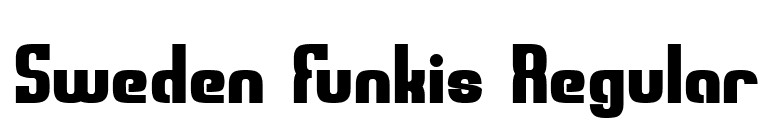 Sweden Funkis Regular font preview