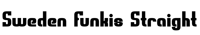 Sweden Funkis Straight font preview