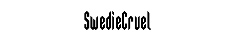 SwedieCruel font preview