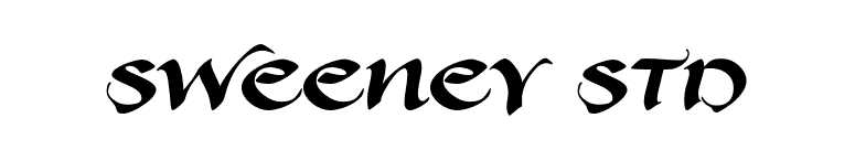 Sweeney Std font preview