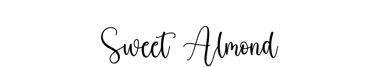 Sweet Almond font preview