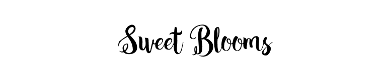 Sweet Blooms font preview