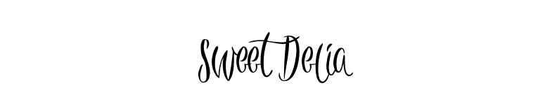 Sweet Delia font preview