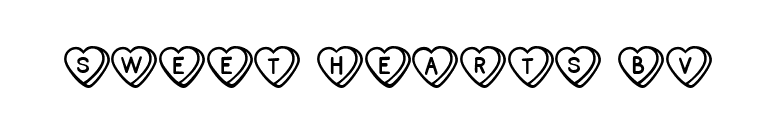 Sweet Hearts BV font preview