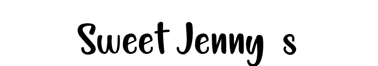 Sweet Jenny's font preview