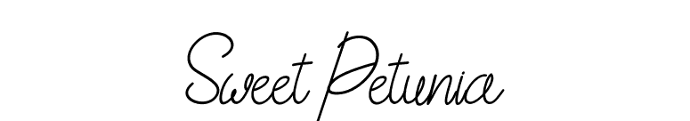 Sweet Petunia font preview