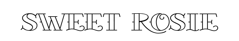Sweet Rosie font preview