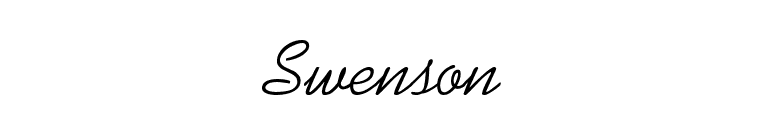 Swenson font preview
