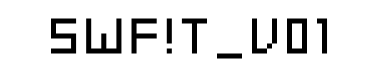 SWF!T_v01 font preview