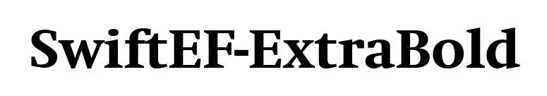 SwiftEF-ExtraBold font preview