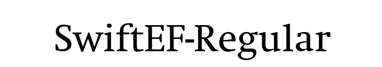 SwiftEF-Regular font preview