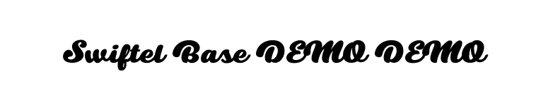 Swiftel Base DEMO DEMO font preview