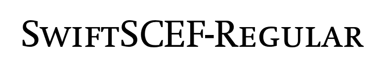 SwiftSCEF-Regular font preview