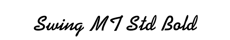 Swing MT Std Bold font preview