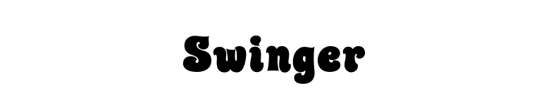 Swinger font preview