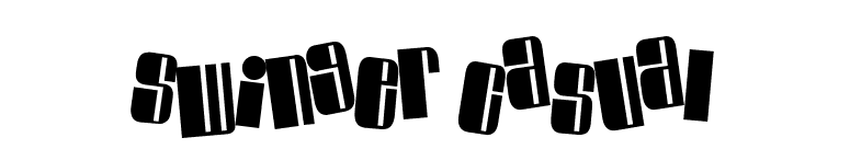 Swinger Casual font preview