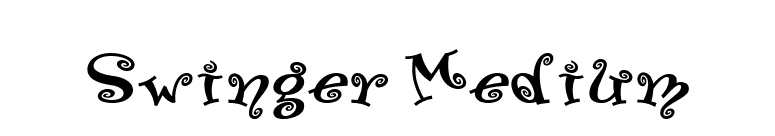 Swinger Medium font preview