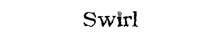 Swirl font preview