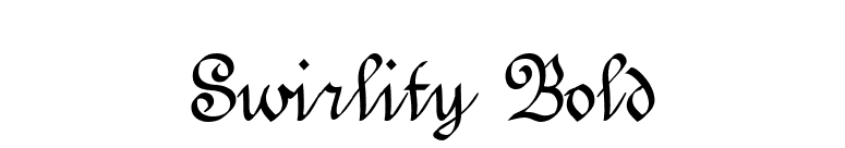 Swirlity Bold font preview