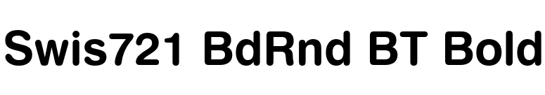 Swis721 BdRnd BT Bold font preview