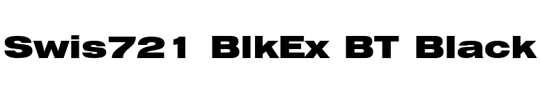 Swis721 BlkEx BT Black font preview