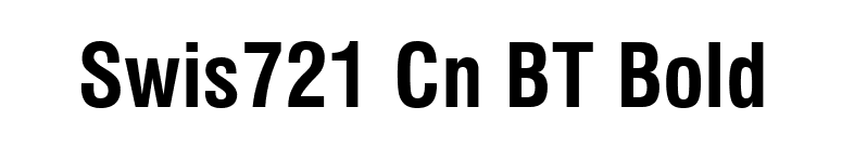 Swis721 Cn BT Bold font preview