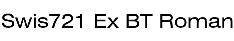Swis721 Ex BT Roman font preview