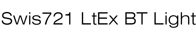 Swis721 LtEx BT Light font preview