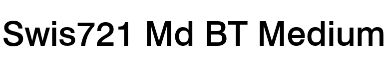 Swis721 Md BT Medium font preview