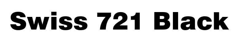 Swiss 721 Black font preview