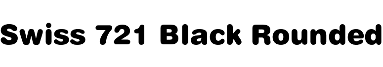 Swiss 721 Black Rounded font preview