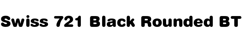 Swiss 721 Black Rounded BT font preview