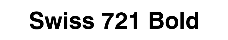 Swiss 721 Bold font preview