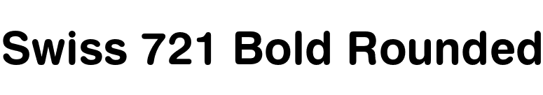 Swiss 721 Bold Rounded font preview
