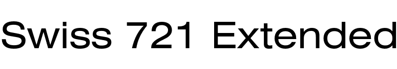 Swiss 721 Extended font preview