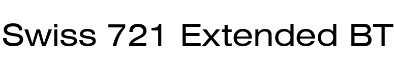 Swiss 721 Extended BT font preview