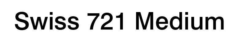 Swiss 721 Medium font preview
