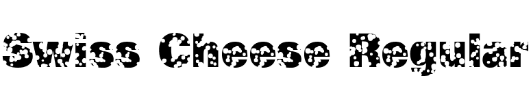Swiss Cheese Regular font preview