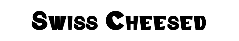 Swiss Cheesed font preview