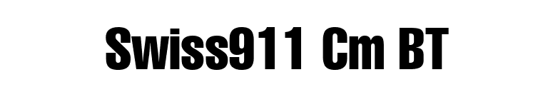 Swiss911 Cm BT font preview