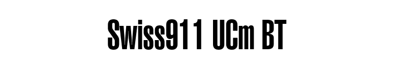 Swiss911 UCm BT font preview