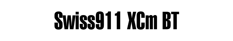 Swiss911 XCm BT font preview