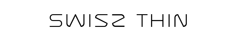 Swisz Thin font preview