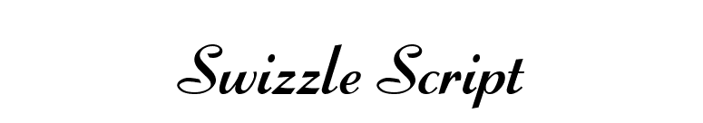 Swizzle Script font preview