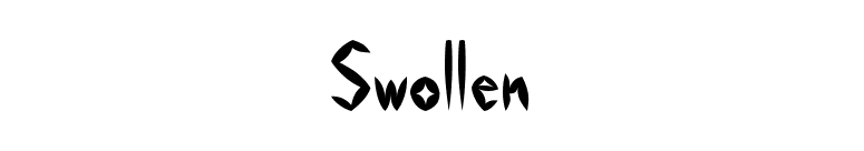 Swollen font preview
