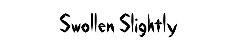 Swollen Slightly font preview